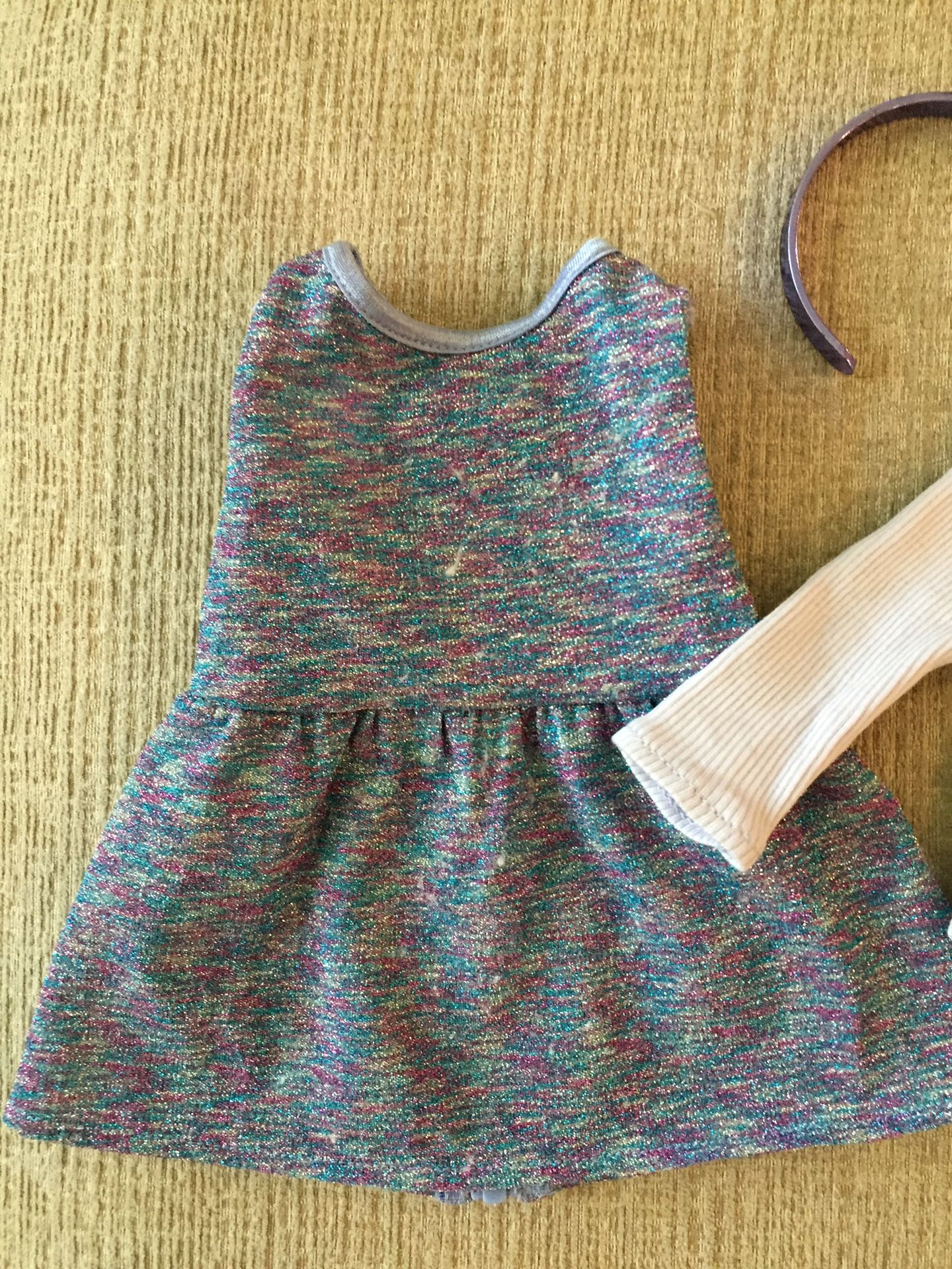 American Girl 18” Doll Purple Sparkle Jumper