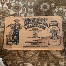 Three Boxes Of 1976 Mason Canning Jars-sealed