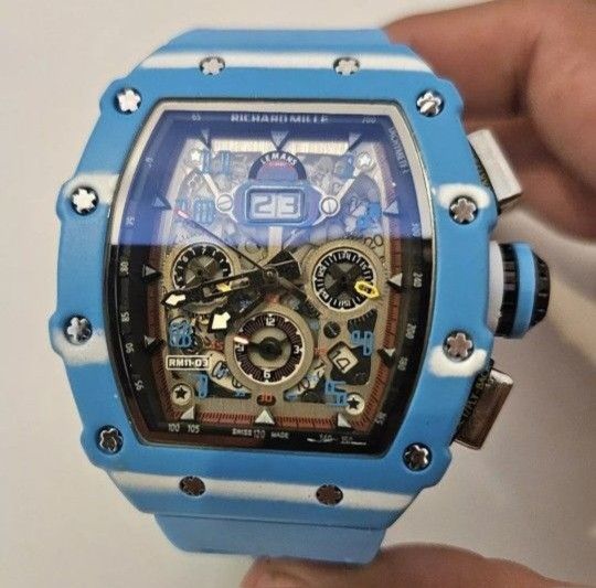 New RM Style Luxury Watch Blue