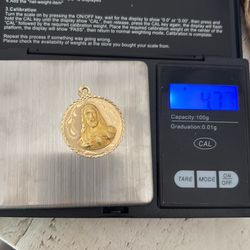 14k Jesus pendant