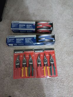 Kobalt Socket Tray Sets and Workpro Aviation Snips Bundle