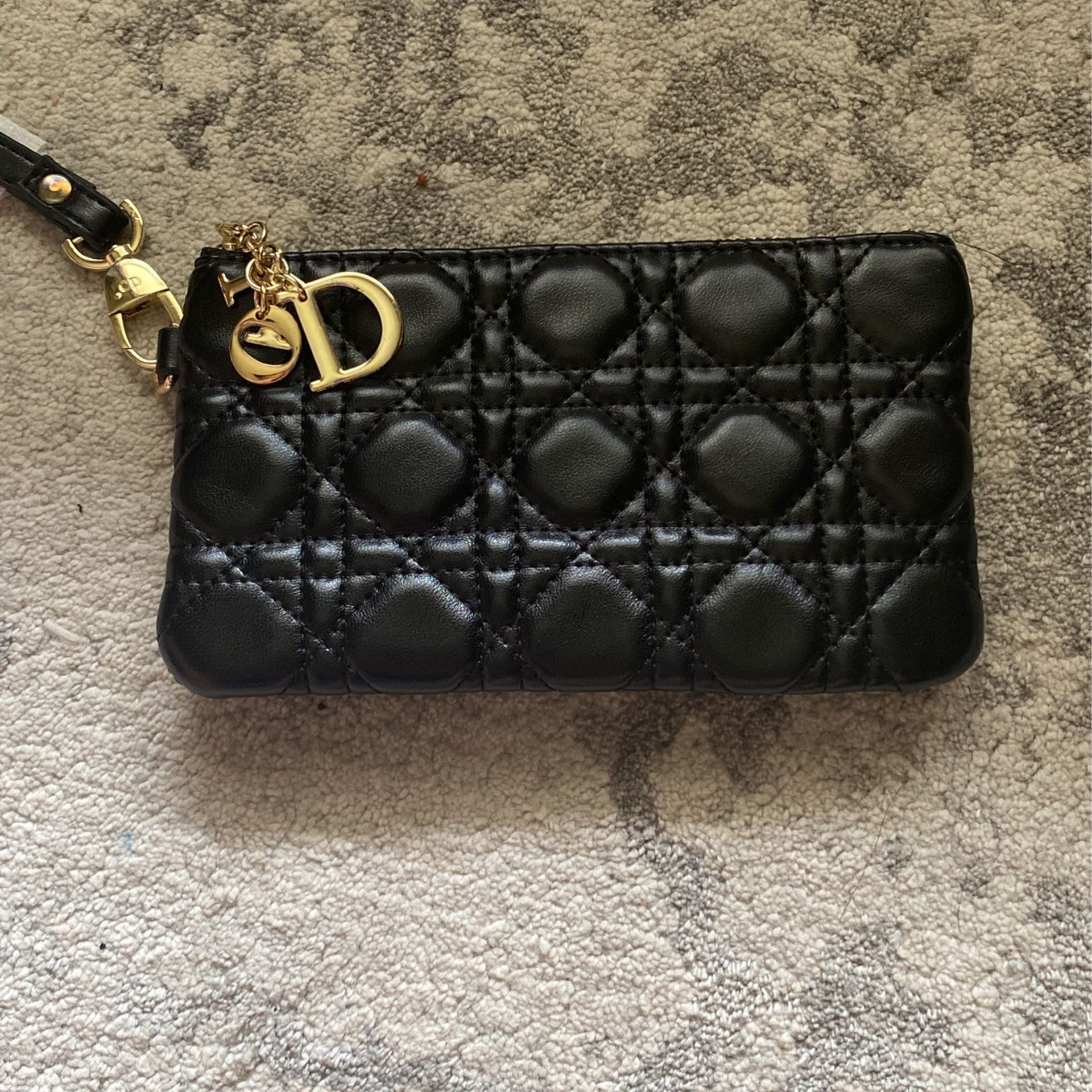Black Dior Wristlet