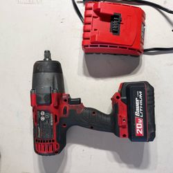 Bauer 20V Cordless Impact Wrench with Battery and Charger
