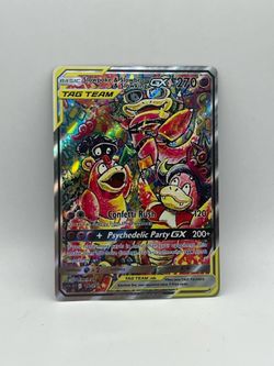 Non TCG Pokemon Slowpoke & Slowbro & Slowking Gx Tag Team Fan Art Card