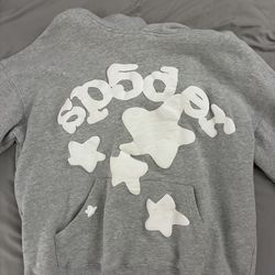 Sp5der Grey Hoodie