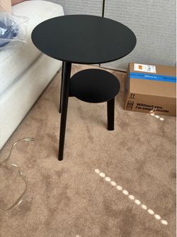 Black side table