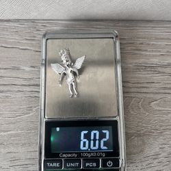 Moissanite Angel Pendant 925