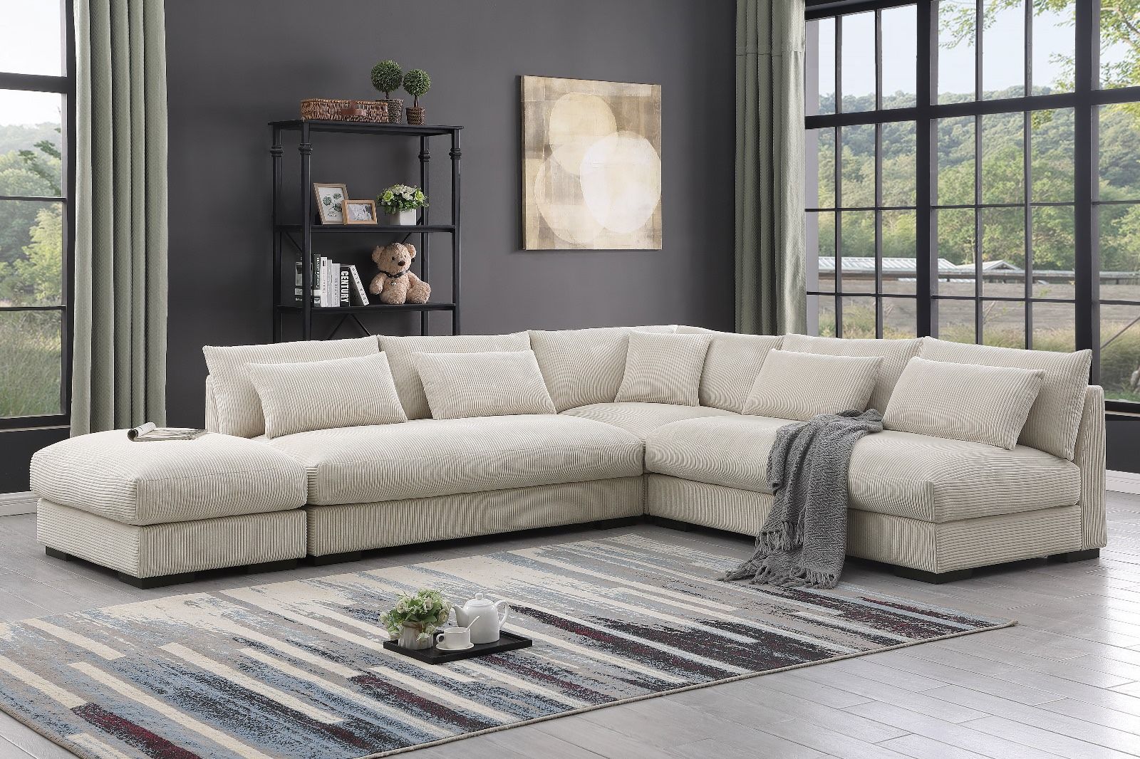 New! Ultra Plush Sectional Sofa, Deep Seating Couch, Sectional, Ivory Sofa, Beige Couch, Sectional And Ottoman, Soft Upholstered Sofa, Sectionals, Sof