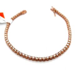 10kt Rose Gold Tennis Bracelet 7 1/4” 7.20grams 2 Ctw 165027 5