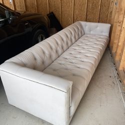 Restoration Hardware Velvet Savoy Sofa 9ft