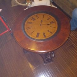 Clock End Table