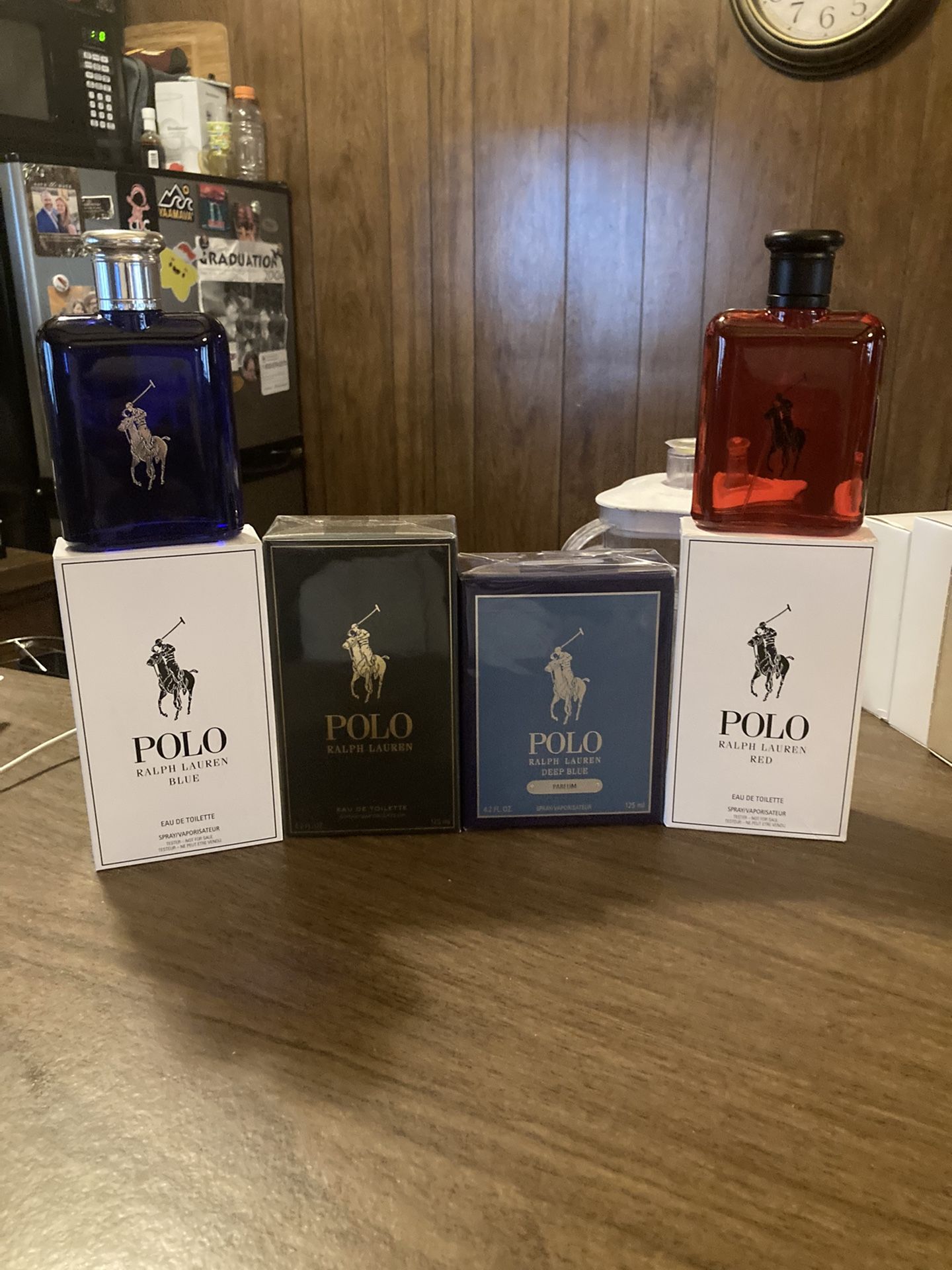 Ralph Lauren Polo Men's Colognes Original Green, Blue, Deep Blue, Red