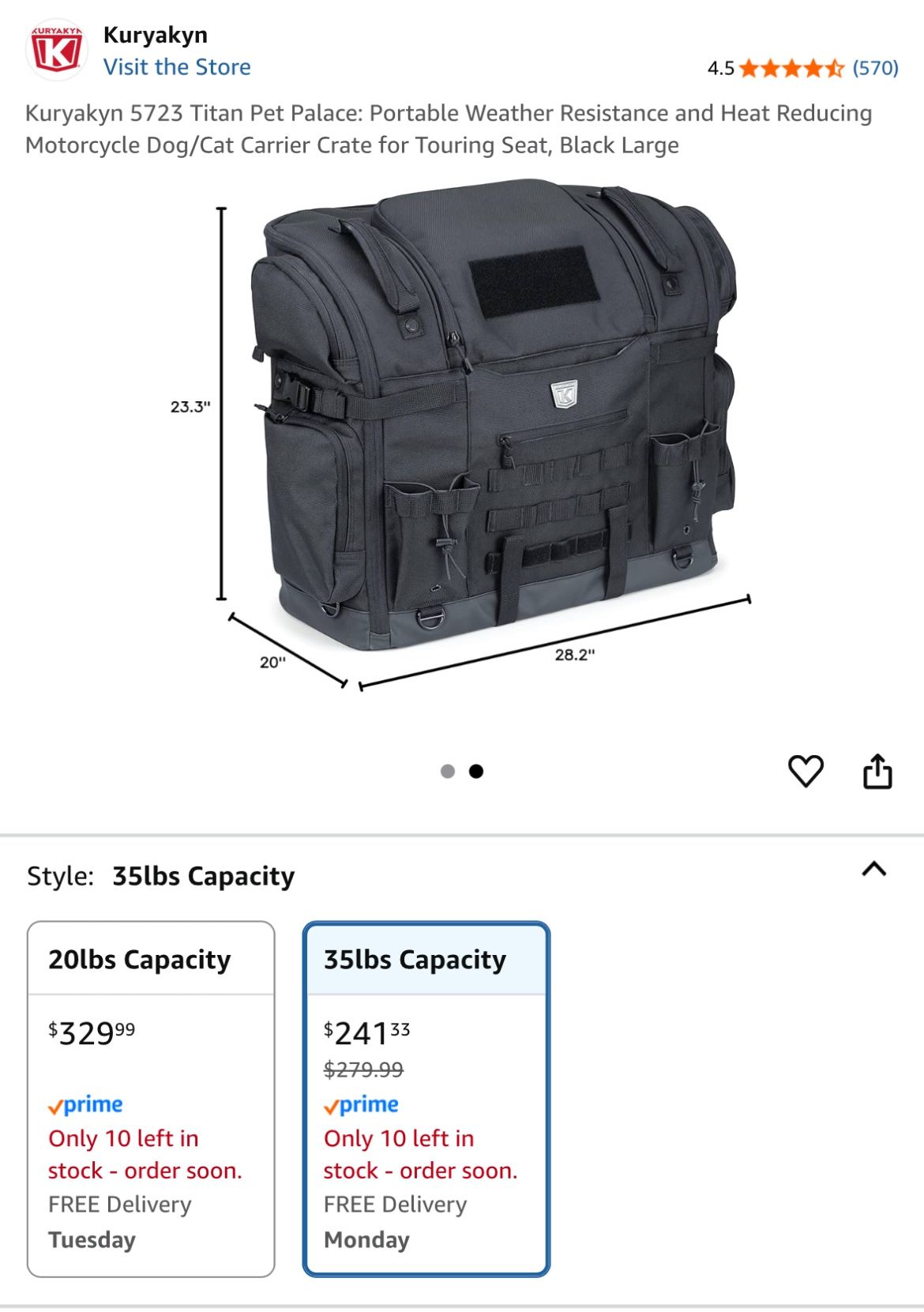 Kuryakyn Dog Carrier