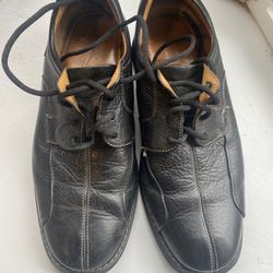 Johnston & Murphy Men's Shuler Bicycle Black Oxford Shoe SIZE 9-1/2 - Compare @$80+