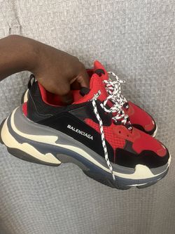 Balenciaga Triple S Red black