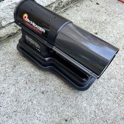 80,000 BTU Black Forced Air Kerosene/Diesel Outdoor Space Heater 