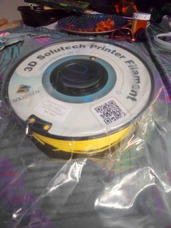 3D solutech 1.75 mm pla printer filament real yellow