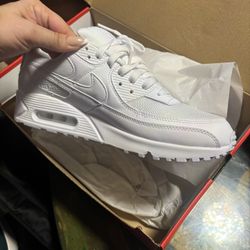 Air Max 90- All White Size 10
