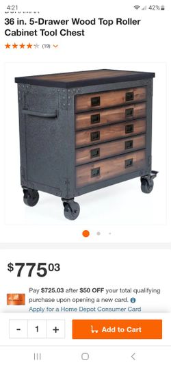 36" 5 DRAWER CABINET
