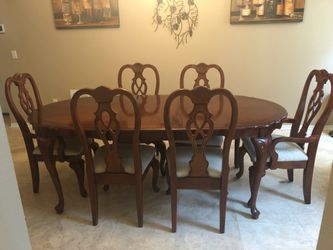 Linden Dinette Set Dark Cherry Wood 3 pieces