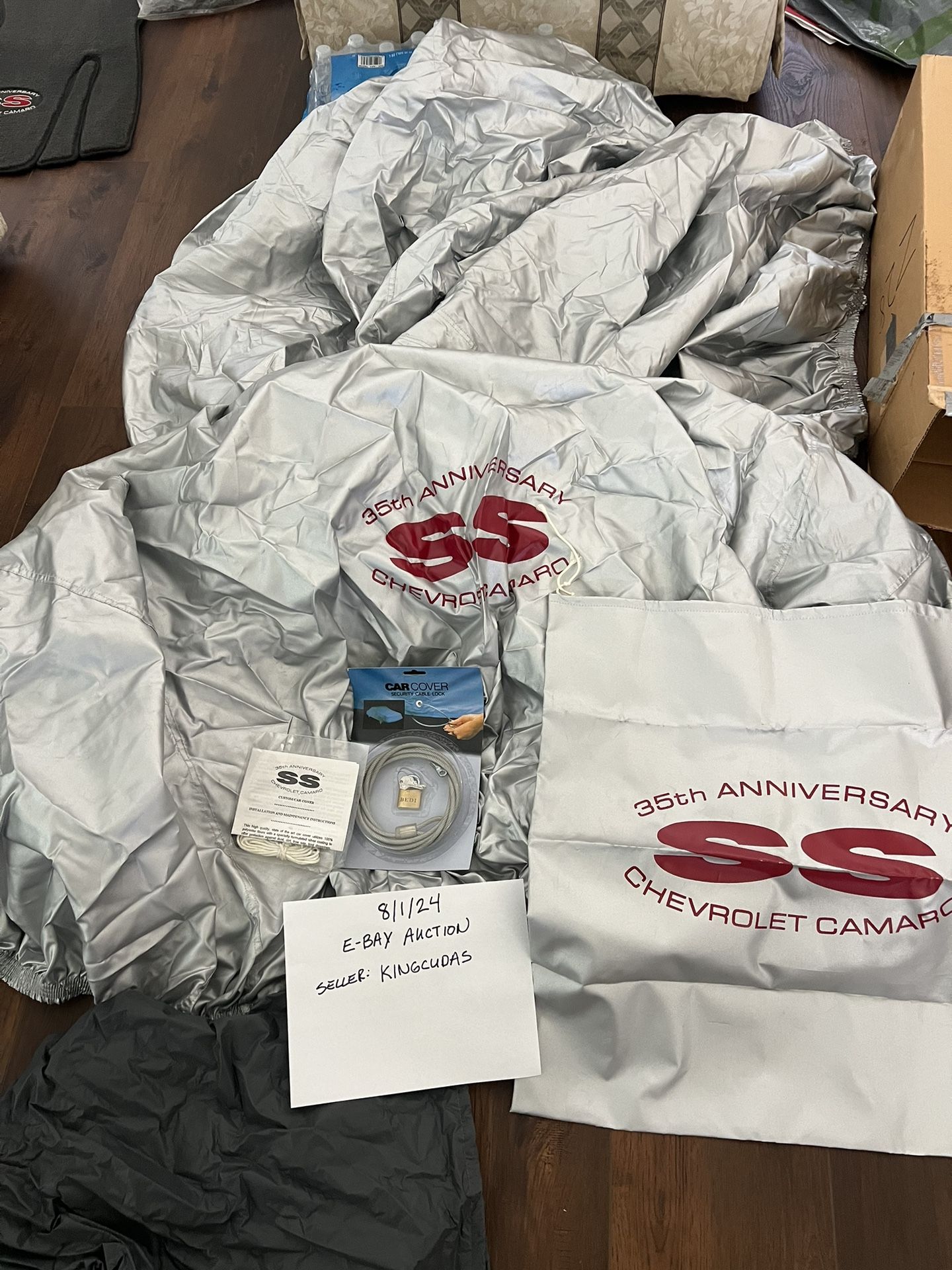 02 Camaro SS 35th anniversary car cover