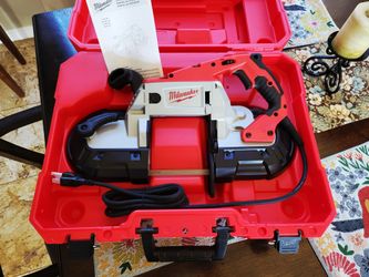Milwaukee brand model #6232-21 new 11 Amp Corded Electric, Deep Cut Band Saw with Hard Case