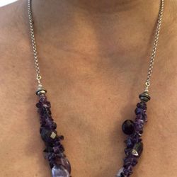 Amethyst necklace 21’