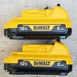 Dewalt 12v Batteries 2.0 Ah Brand New Price For Both