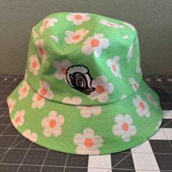 Disney Bucket Hat. New. Skunk And Flowers 