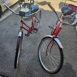 Schwinn Bike And Sears Mainliner Bike