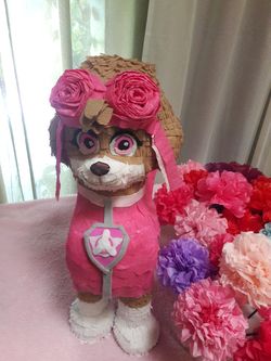 Paw Patrol Sky table centerpiece