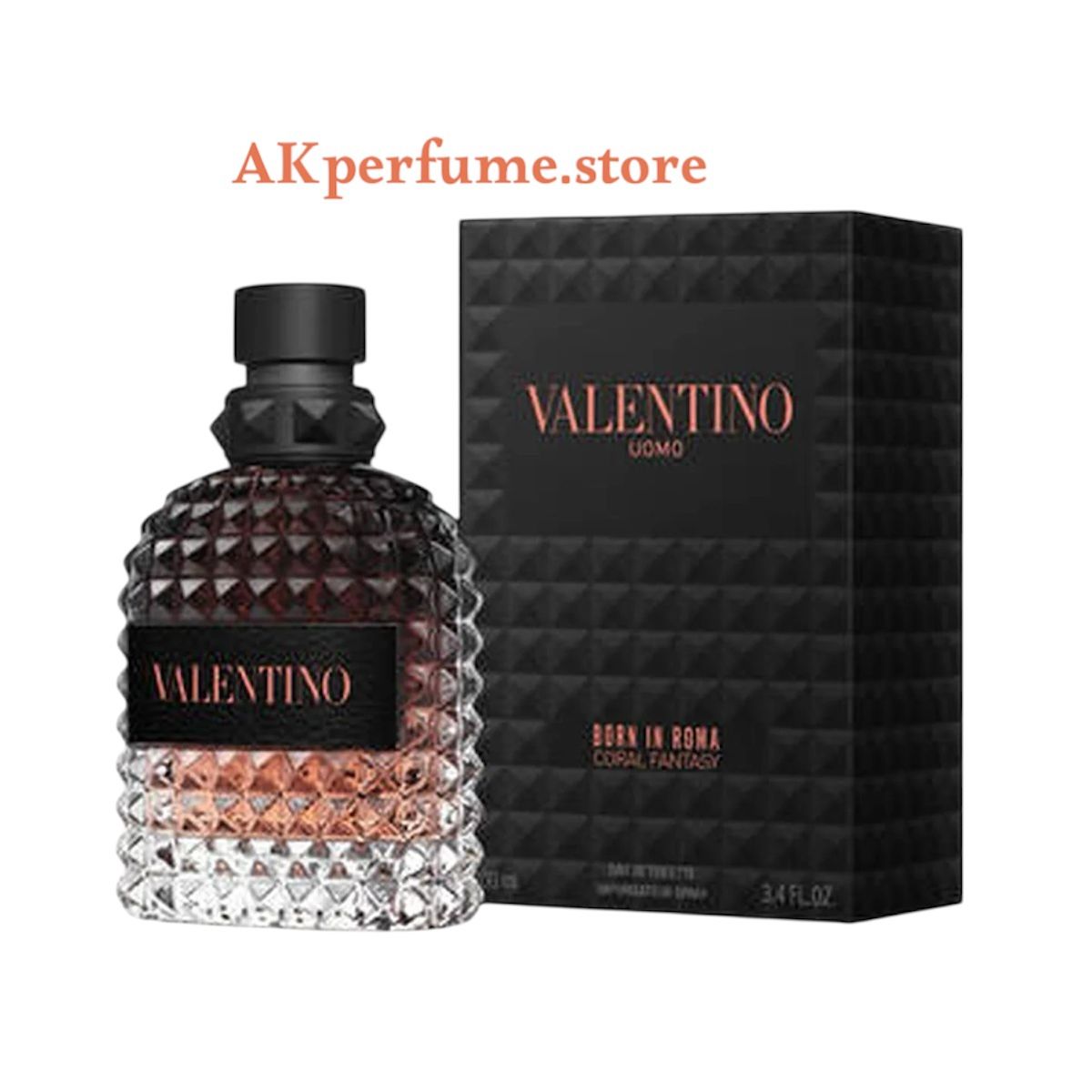 Perfume VALENTINO UOMO BORN IN ROMA CORAL FANTASY EAU DE PARFUME, 3.4 OZ.