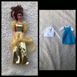 Vintage Barbie 1991 Belle Beauty & the Beast Set