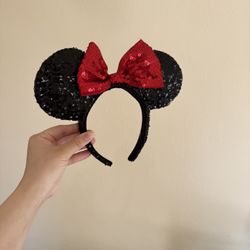 Minnie Mouse Ears Sequined 