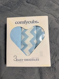 Comfy Cubs 3-Pack Easy Swaddles 0-3 Months