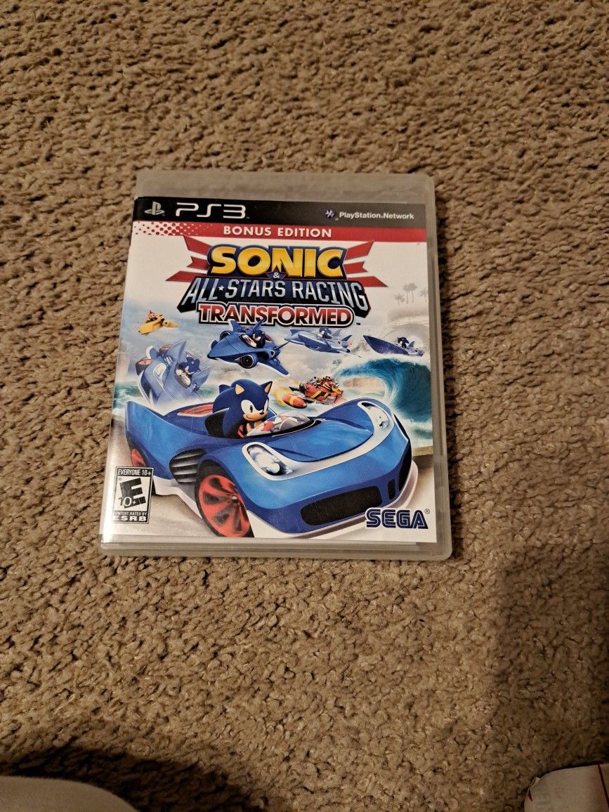 Playstation 3 Sonic All Stars Racing Transformed