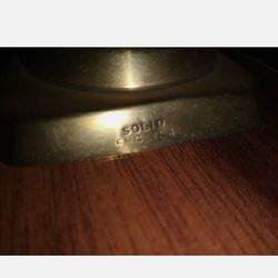 Old English Solid Brass Antique Finish Candlestick (Solid English)