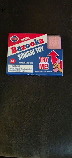 Bazooka gum squishy fidget toy