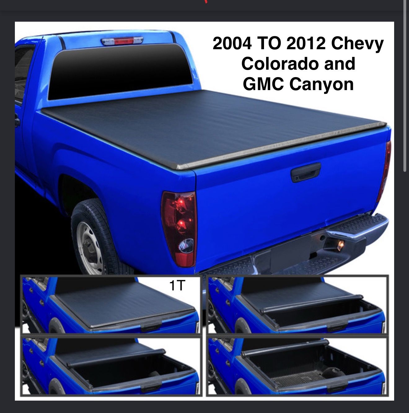 "2004 TO 2012 Chevrolet Colorado/ GMC Canyon/ Isuzu I-Series 60"" Short Bed Roll Up Vinyl Tonneau Cover - Tapa para trocas de vinyl para caja corta"