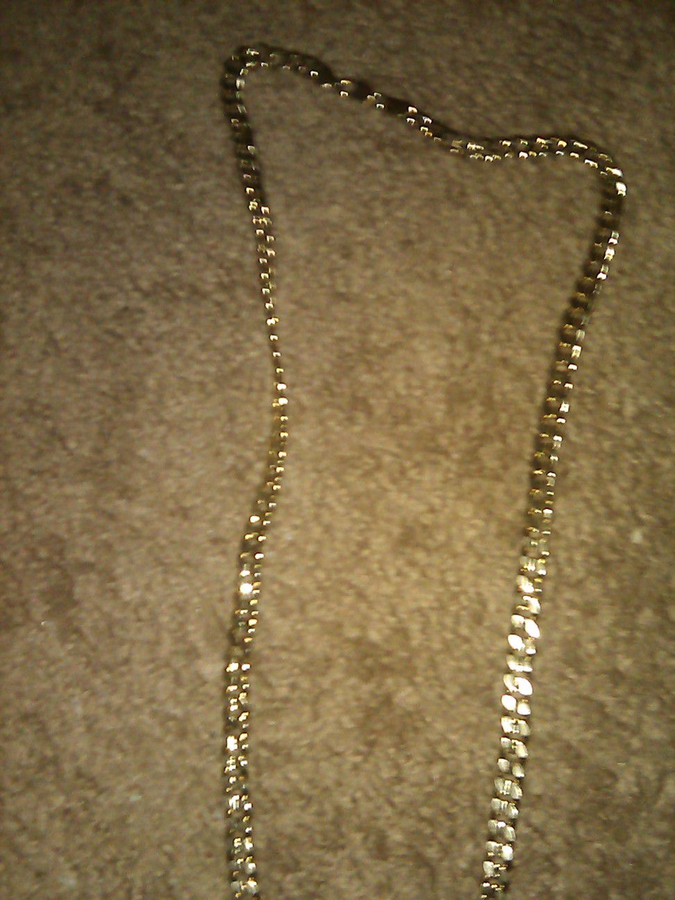 Cuban link gold plated chain