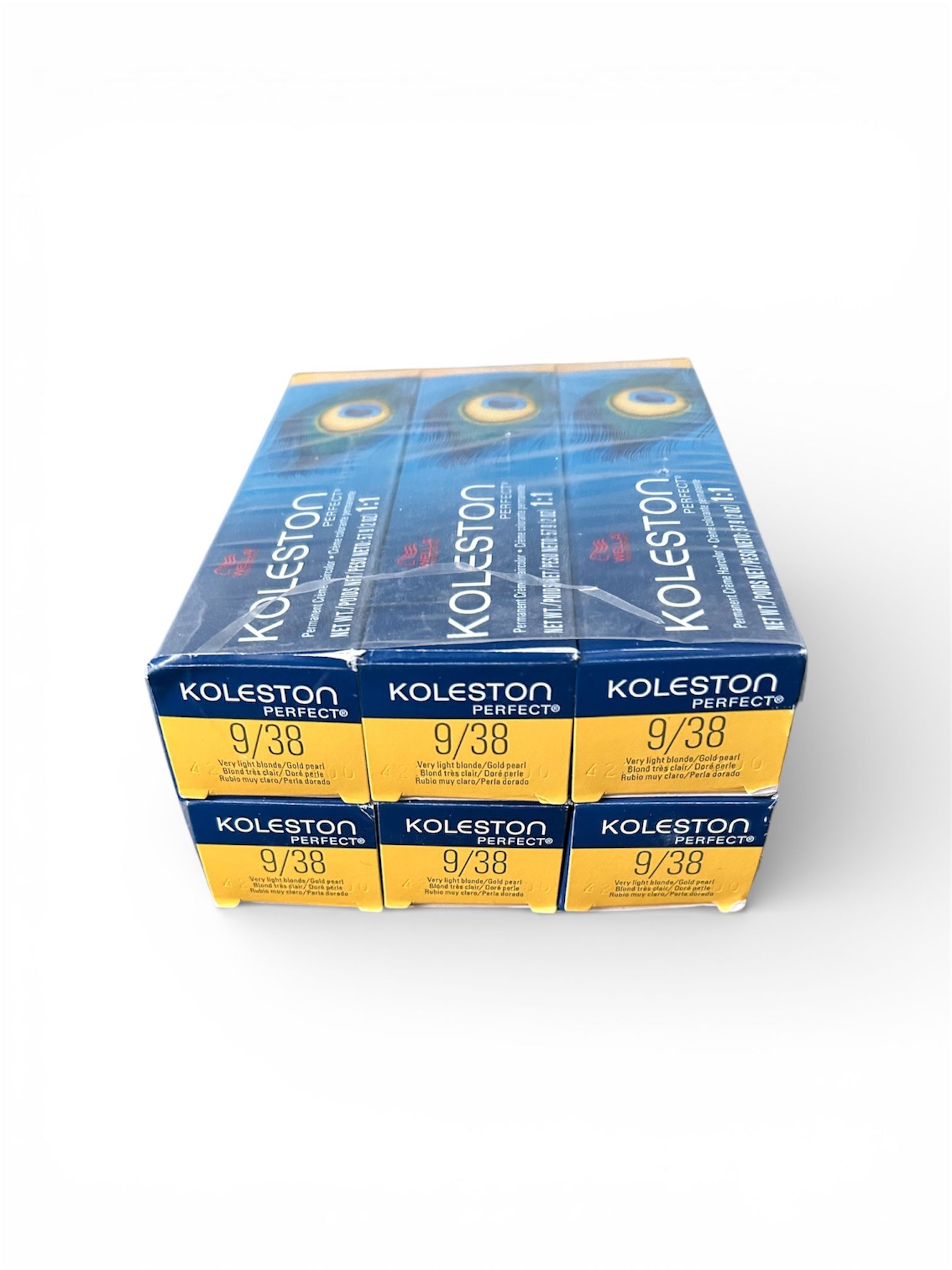 Koleston Perfect Hair Color 9/38 – Very Light Blonde Gold Pearl (6 Boxes)