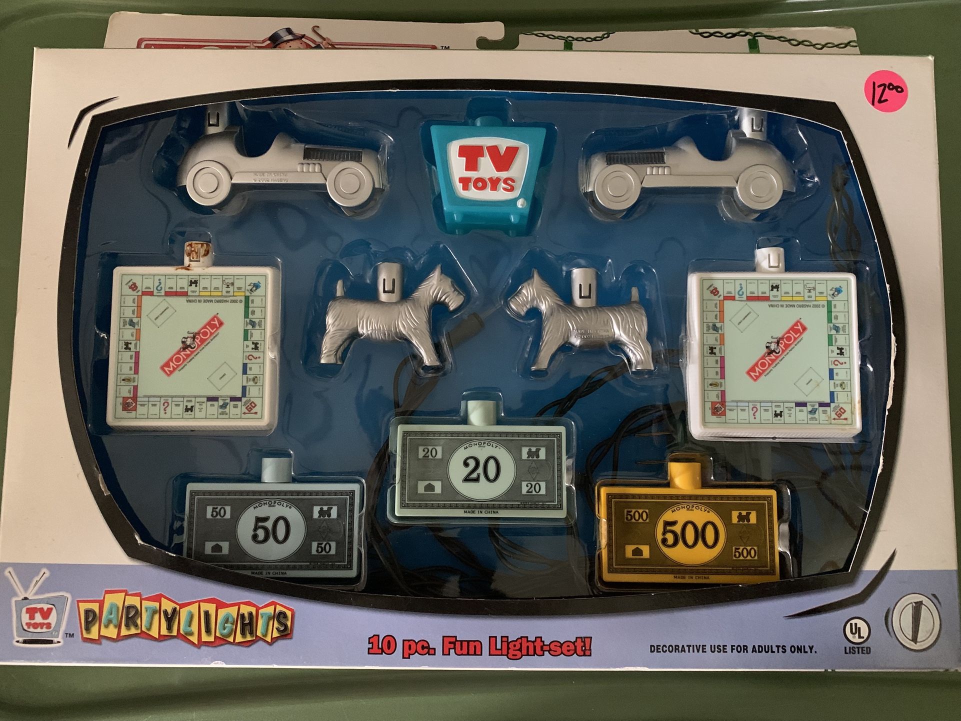 Hasbro Tv Toys Monopoly 10 Piece String Lights