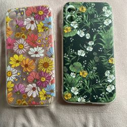 2 iPhone 11 Floral Cases