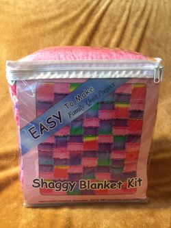 Easy Sew Shaggy Quilt Blanket Pre-cut Fleece 51”x58”