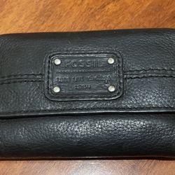 Fossil Black Leather Wallet