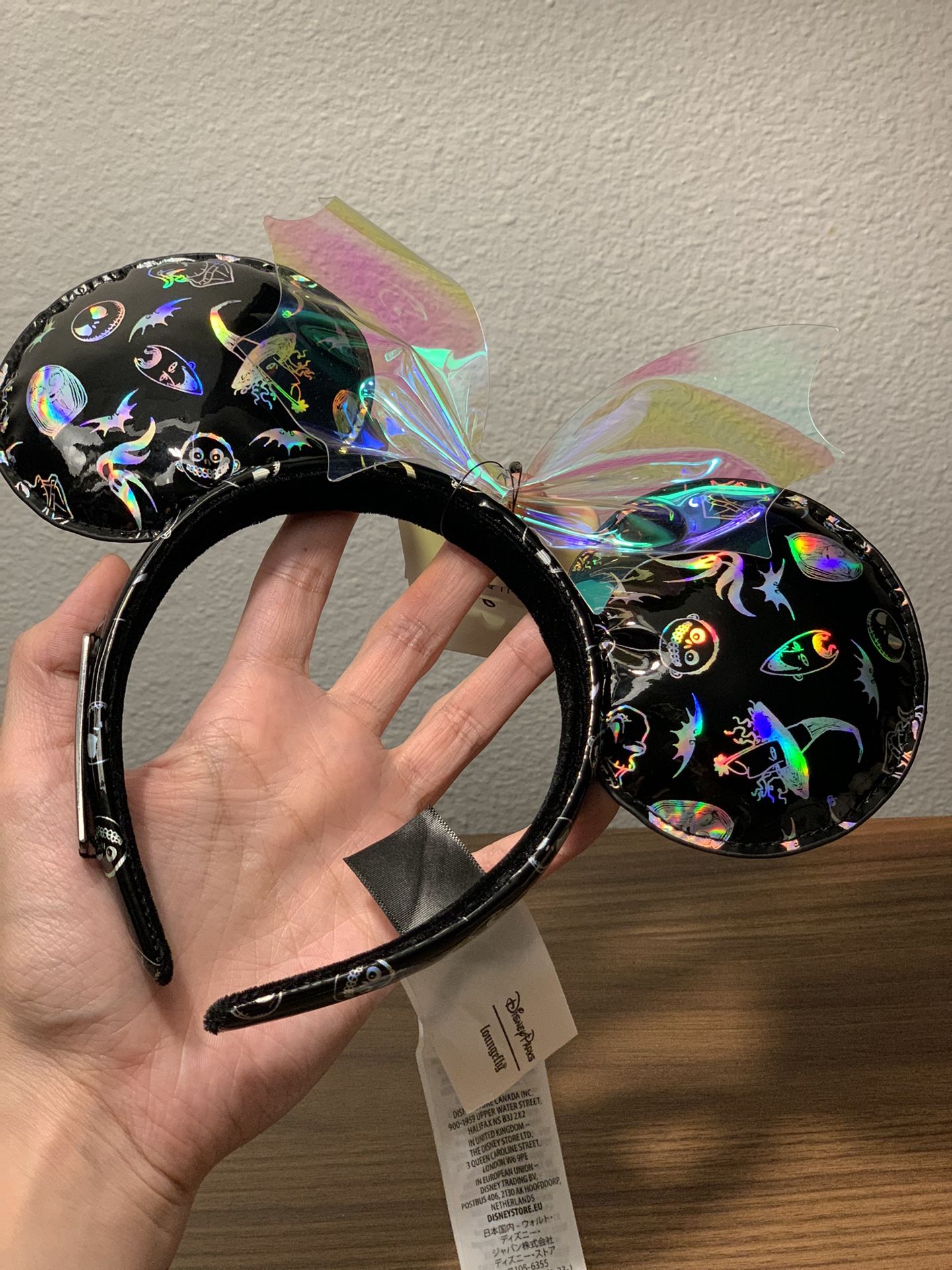 The Nightmare Before Christmas Mickey Ears/Headband - Holographic 