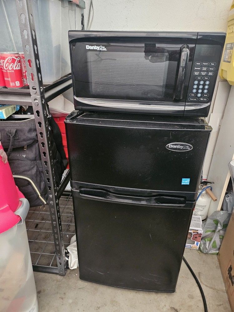 MicroFridge Two Door Reach-In Refrigerator / Freezer /Microwave all with One Plug for Dorm/apt