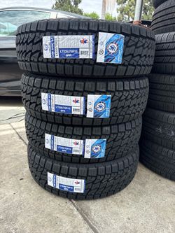 LT235/75/15 LION SPORT ALL TERRAIN #4 NEW TIRES INSTALLATION AND BALANCE
