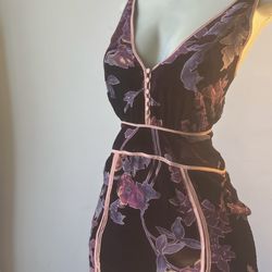 We Are Kindred Burgundy Velvet Dress