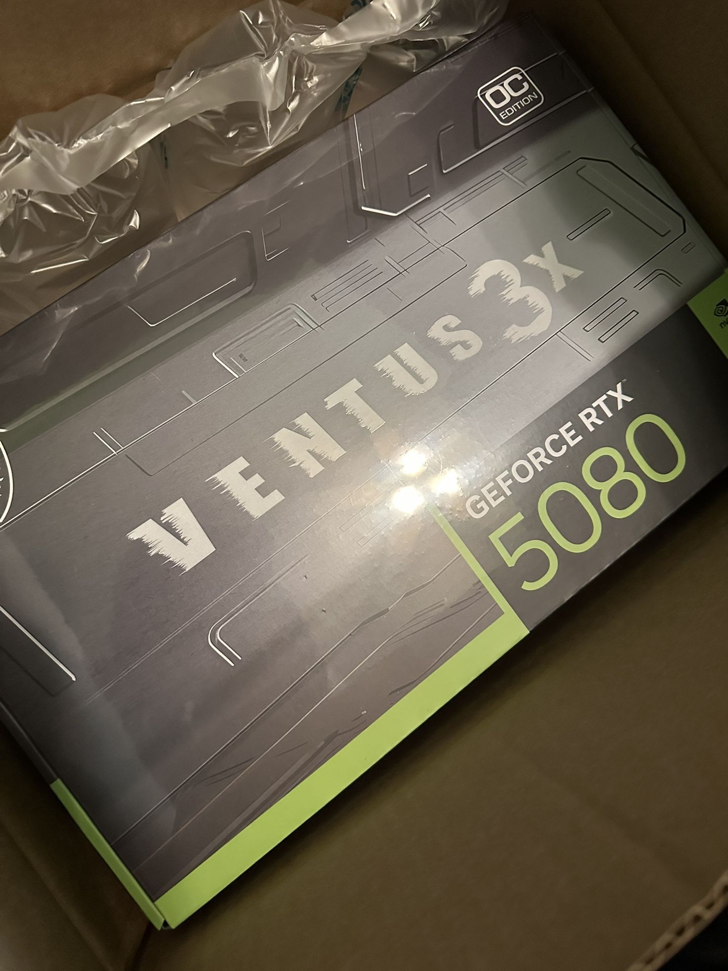 MSI NVIDIA GeForce RTX 5080 VENTUS 3x PLUS Overclocked Triple Fan 16GB GDDR7- New